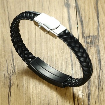 МУЖСКОЙ КОЖАНЫЙ БРАСЛЕТ + ПЛАТНИЦА