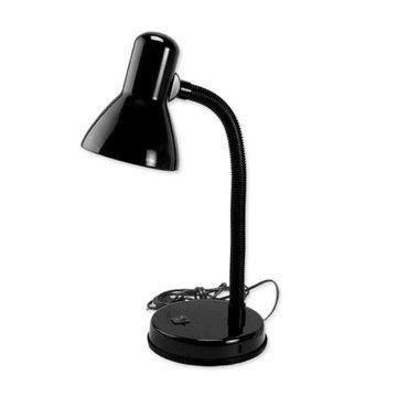 Lampka biurkowa,nocna stojącaL1-CZARNA+ŻAR10W LED