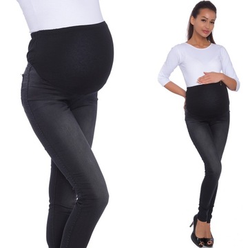221__roz._L__CIĄŻOWE SPODNIE JEANS,SLIM