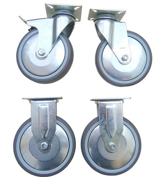 Koło Kółko koła 125 mm kółka hamulec zestaw 4 szt.