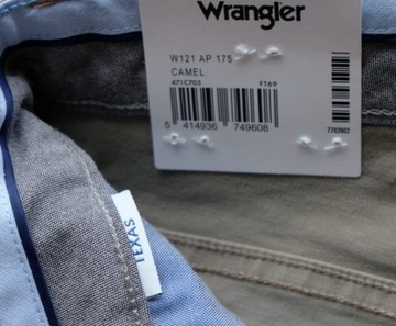 WRANGLER TEXAS spodnie stretch beżowe W30 L32