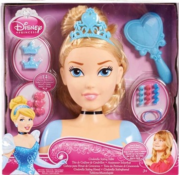 Kopciuszek Głowa do czesania stylizacji DISNEY