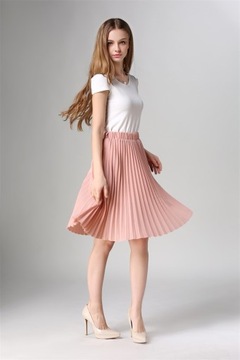 ПЛИССИРОВАННАЯ ЮБКА-МИДИ С РЕТРО-резинкой, ЦВЕТА S/M