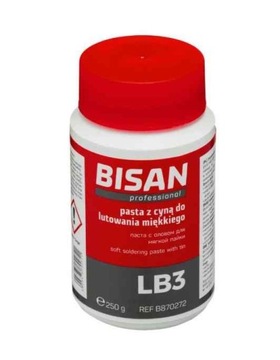 Pasta do lutowania miękkiego z cyną LB3 250g BISAN