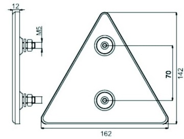 СВЕТООТРАЖАЮЩИЙ ТРЕУГОЛЬНИК СВЕТООТРАЖАЮЩИЙ ВИНТ M5