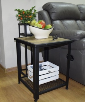 Подставка для цветов Металлическая подставка, консоль, LOFT 60/25