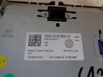 VW GOLF 7 PASSAT МОНИТОР ЭКРАННОГО ДИСПЛЕЯ 3G09196