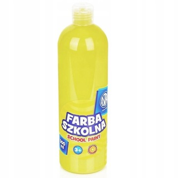 Farba plakatowa szkolna 500ml Cytrynowa 190418