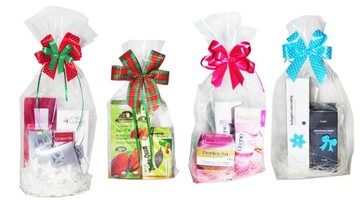 Бантик в горошек, атласная лента - 10 шт.