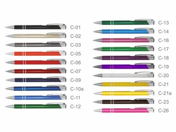 COSMO МЕТАЛЛИЧЕСКИЕ РЕКЛАМНЫЕ РУЧКИ 100 ШТ С ГРАВИРОВКОЙ