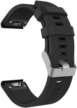 CZARNY Silikonowy Pasek Garmin FENIX 5S QuickFit