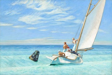 Rep Edward Hopper Fala Denna 100x70 Płótno Obraz