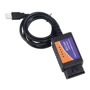 Кабельный интерфейс ELM327 OBD2 + CAN USB + ПРОГРАММА ОЧИСТКИ ОШИБОК