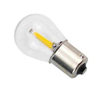 LED COB FILAMENT PY21W BAU15S POMARAŃCZOWA 12V 24V