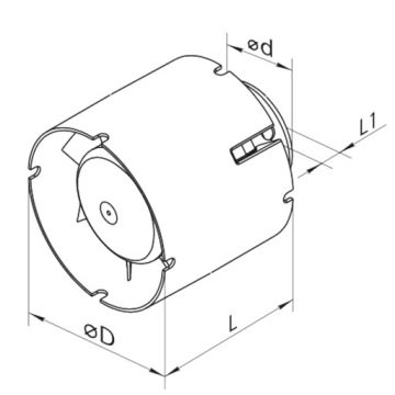 Канальный вентилятор ВЕНТС 125 ВКО1 + таймер