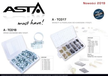 НАБОР ЗАЖИМОВ MINI GBS, 135 шт., ленточные зажимы, стальные зажимы