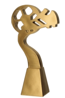 STATUETKA ODLEWANA ZŁOTA PIŁKA NOŻNA 23cm GRAWER