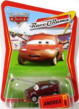ANDREA z filmu o Zygzaku Auta Cars Disney Mattel