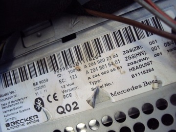 NAWIGACJA CZYTNIK MERCEDES C-KLASA PRZED LIFT W204