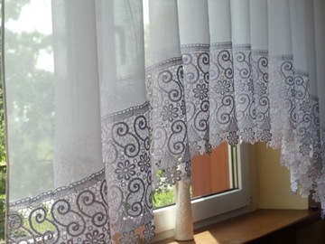 Кружево GUIPURA, БЕЛОЕ, 30 см