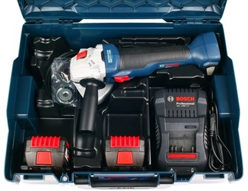 GWS 18V-10 Шлифмашина BOSCH 2x5,0 Ач L-BOXX