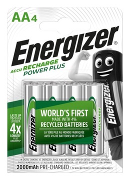 4 батареи ENERGIZER R6/AA NI-MH 2000mAh