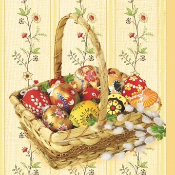 Serwetka do Decoupage 1szt. WIELKANOC S102