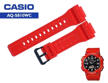 ORYGINALNY Pasek CASIO AQ-S810 AQ-S810WC czerwony