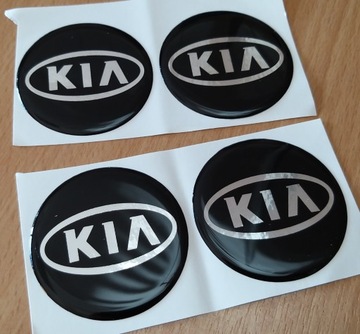 Naklejki na koła emblematy KIA 55mm