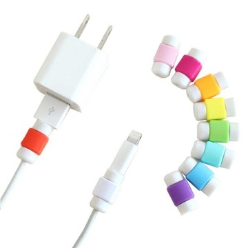 OSŁONKA OCHRONA KABEL Lightning iPHONE 10 KOLORÓW