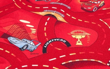 DYWAN DISNEY CARS 200x200 AUTA DROGI WYŚCIGI