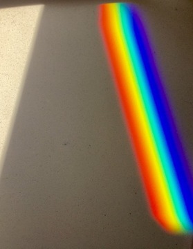 ОПТИЧЕСКАЯ ПРИЗМА 15см. ПОДАРОК, КРИСТАЛЛ, РАДУГА