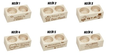 ПОДАРОЧНЫЙ двойной подсвечник с ГРАВИРОВКОЙ в ПОДАРОК