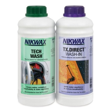 Nikwax Tech Wash 1л + ТХ. Прямая стирка 1л