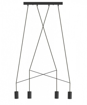 Lampa żyrandol IMBRIA black IV 9192 Nowodvorski