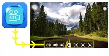Регистратор для вождения, DVR F HD, радио, камера Android