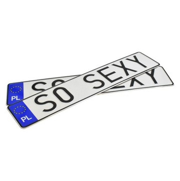 POLSKA tablica do ramek rejestracyjnych.