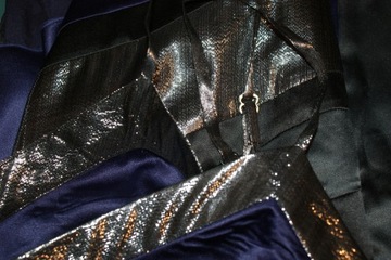 VILA HYAT TOP sylwester TOP srebro OVERSIZE 40 42