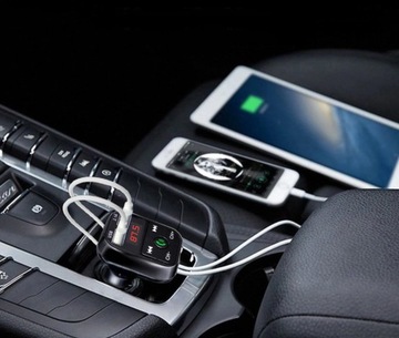 FM-передатчик Bluetooth, 2 USB-зарядное устройство для ЖК-дисплея, MP3 SD