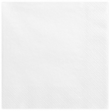 Белая бумага салфетки 20 шт 33x33 см.