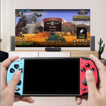 KONSOLA X7 PLUS 8GB MP5 MP4 MP3 GryBajki NIEB-CZER