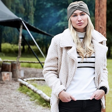 ЖЕНСКАЯ ПОВЯЗКА НА ГОЛОВУ ТЕПЛАЯ ЗИМА БОХО УЗЕЛ