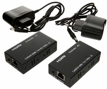 КОНВЕРТЕР-ЭКСТЕНДЕР HDMI-LAN ЧЕРЕЗ ВИТОЙ КАБЕЛЬ RJ45 ДЛИНОЙ 60М