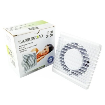 Вентилятор для ванной Planet 100 S очень тихий.