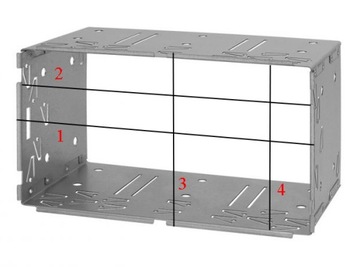 РАМКА РАДИО 2DIN КАРМАННАЯ OPEL VIVARO OMEGA TIGRA