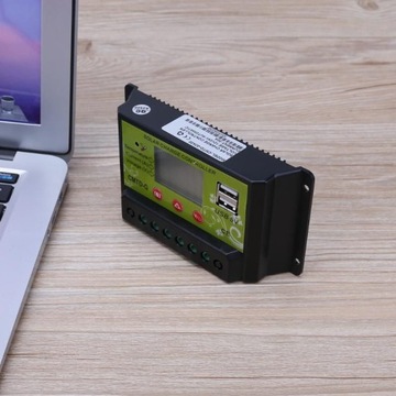 ХОРОШИЙ КОНТРОЛЛЕР ЗАРЯДКИ, аккумулятор 20 А, 12 В/24 В, ШИМ, USB ЖК-дисплей, СОЛНЕЧНАЯ ФЭ-панель