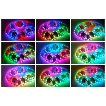 Светодиодная лента 5050 RGB SMD MAGIC WS2811 Arduino 12В 1м