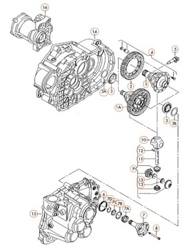 AUDI A3 VW GOLF POUZDRO SATELITŮ 02M409111B