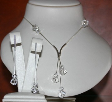Komplet srebrny Beauty OneDay 10 SWAROVSKI ELEMENT