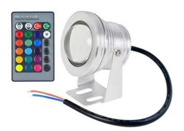 Żarówka LED Mengs RGB 10 W z pilotem wielokolorowa